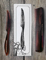 Men's Handmade Mustache - Beard Comb - Brooklyn Grooming 